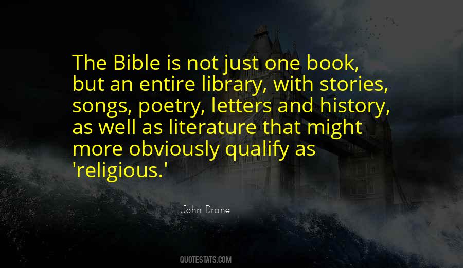 Quotes About The Bible As Literature #1182499