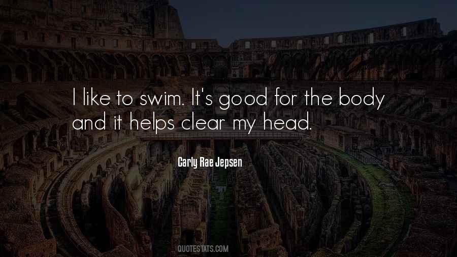 Good Swim Quotes #1463343