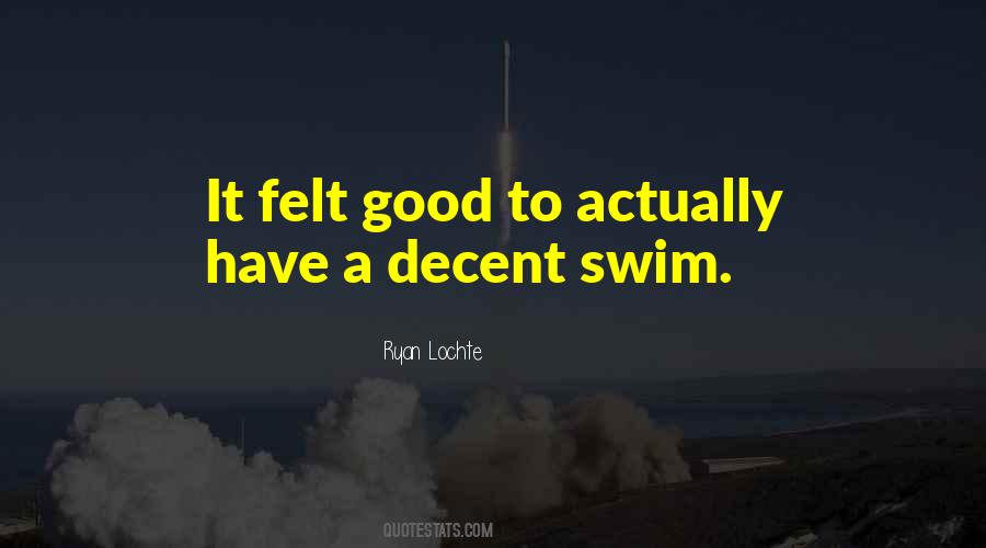 Good Swim Quotes #253364
