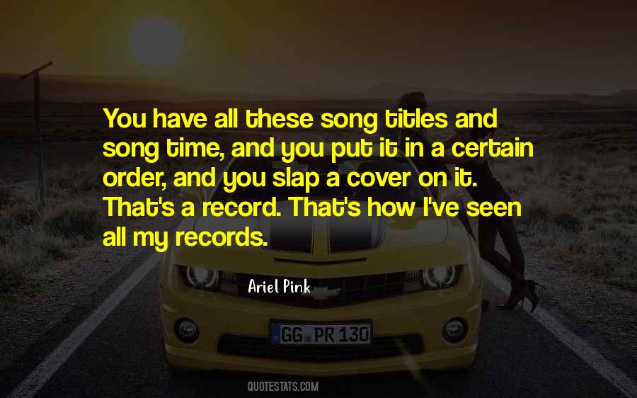 Cover Song Quotes #761517