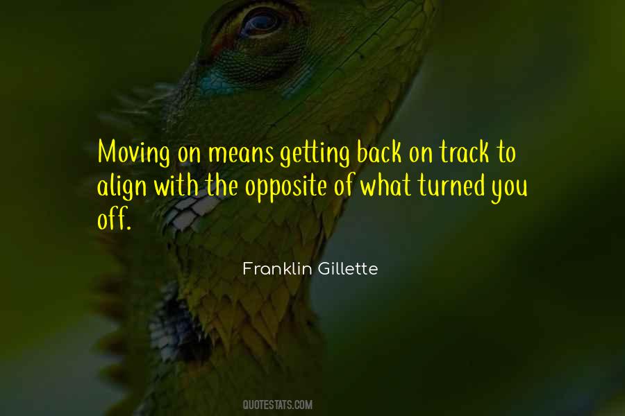 Quotes About Getting Back On Track #1264716