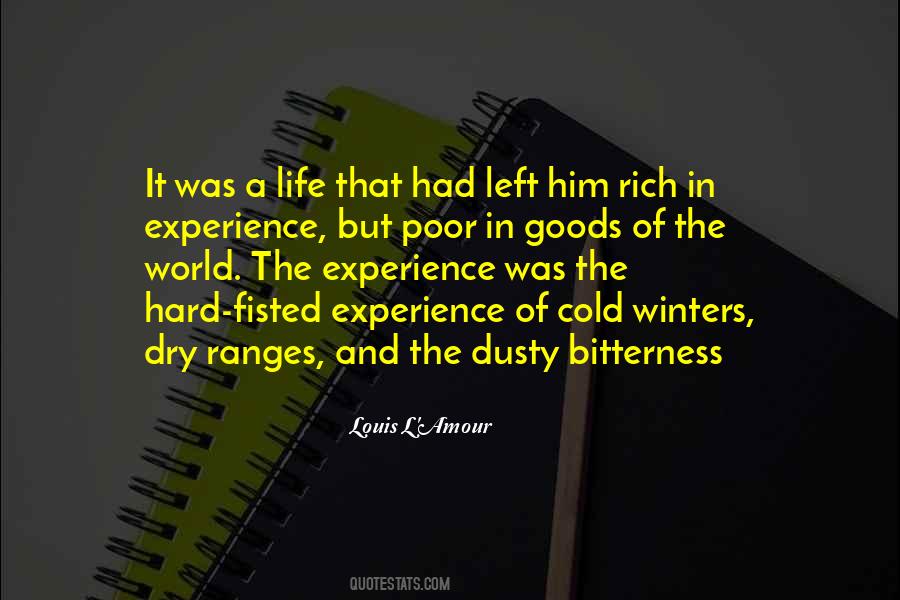 Rich In Experience Quotes #1427784