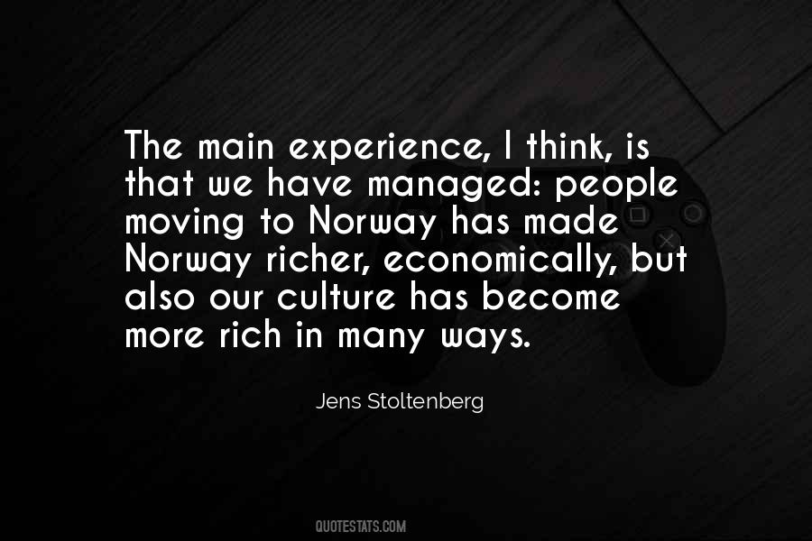 Rich In Experience Quotes #1652943
