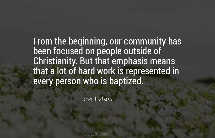 Hard Beginning Quotes #1088064