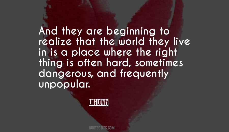 Hard Beginning Quotes #1520592