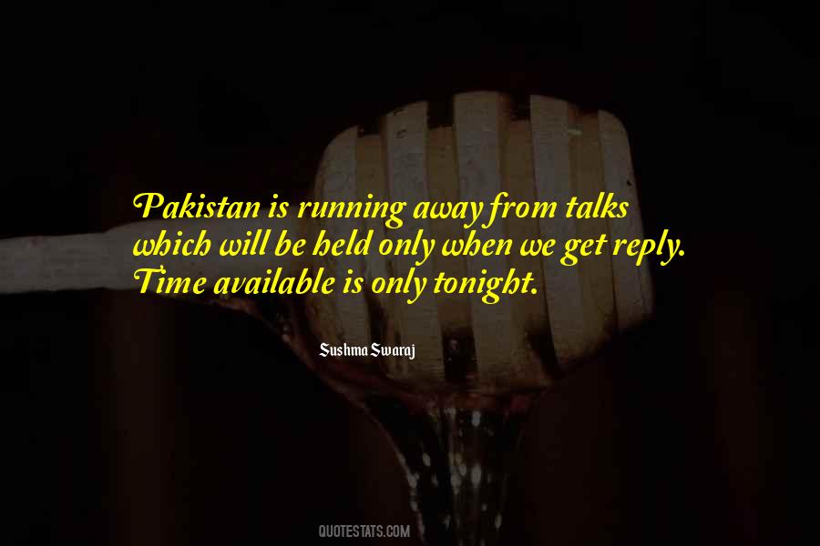 Time Is Running Quotes #146207