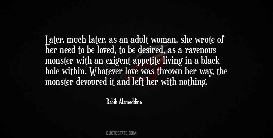 Woman Need Love Quotes #1369975