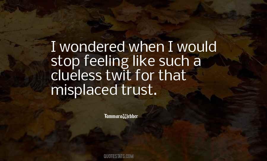 Feeling Trust Quotes #140044