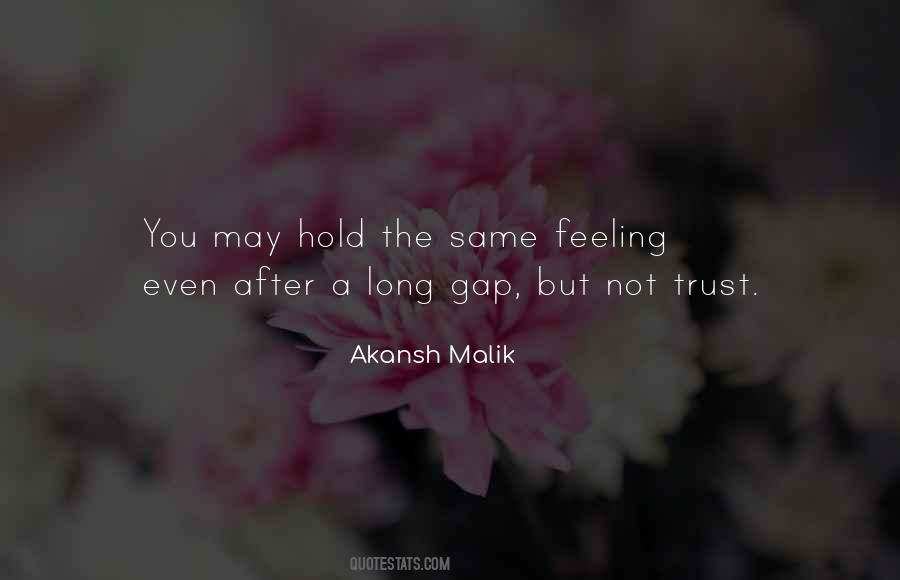 Feeling Trust Quotes #1867764