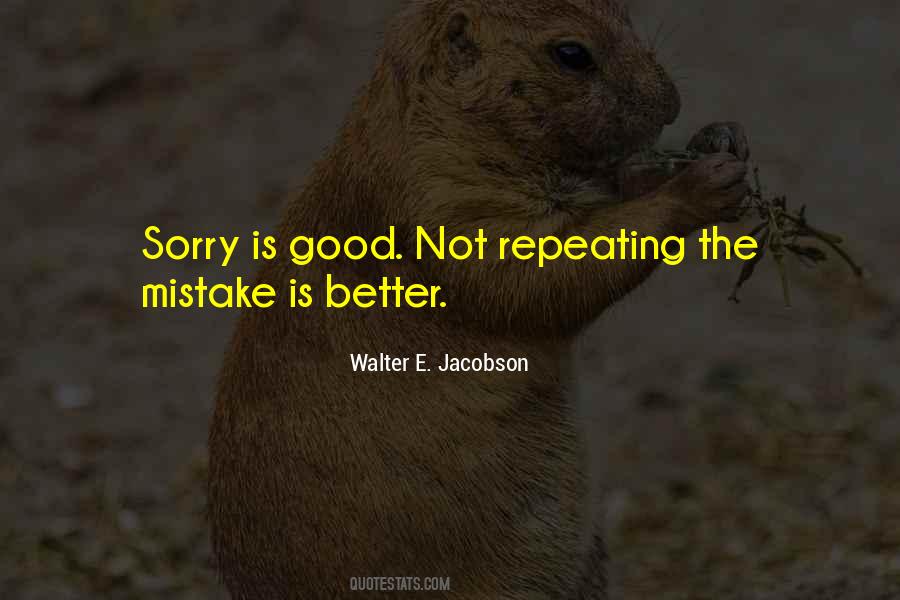 Good Sorry Quotes #1047151