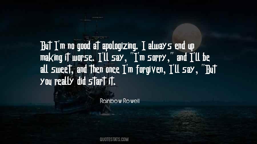 Good Sorry Quotes #197790