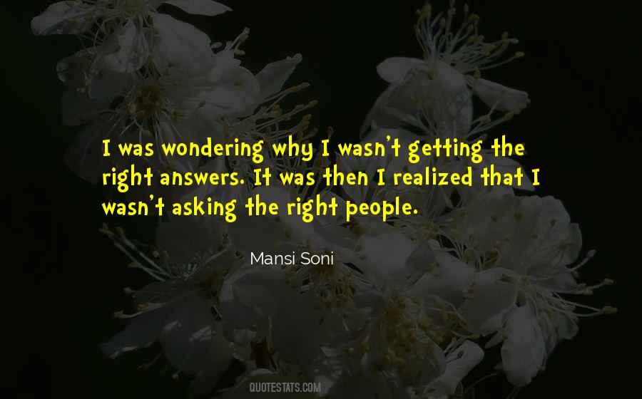 Quotes About Getting Answers #356657