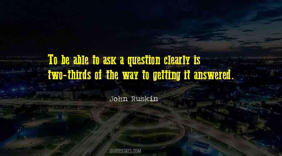 Quotes About Getting Answers #48343
