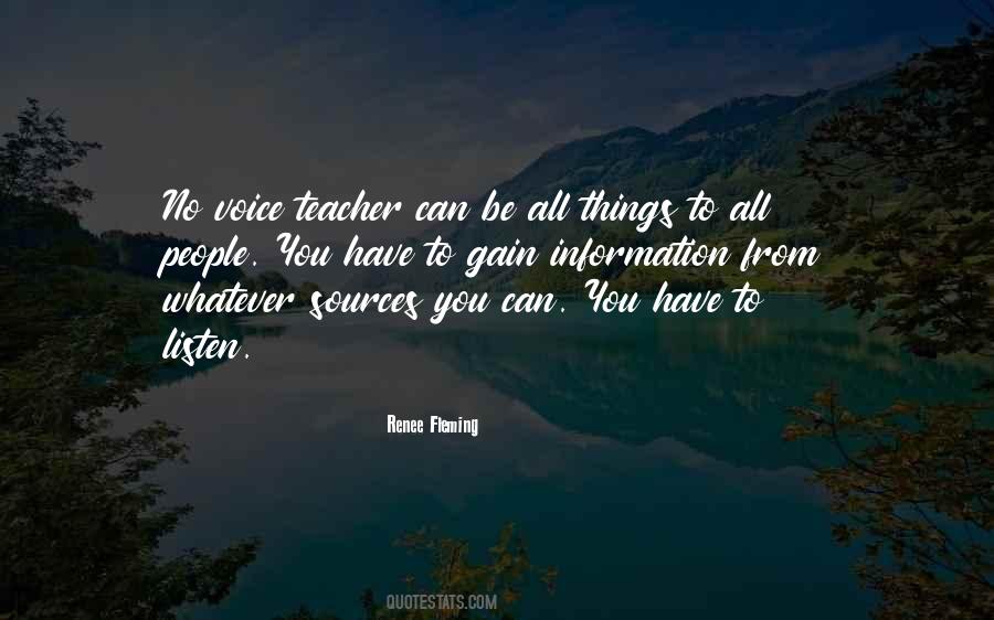 Teacher Voice Quotes #1195820