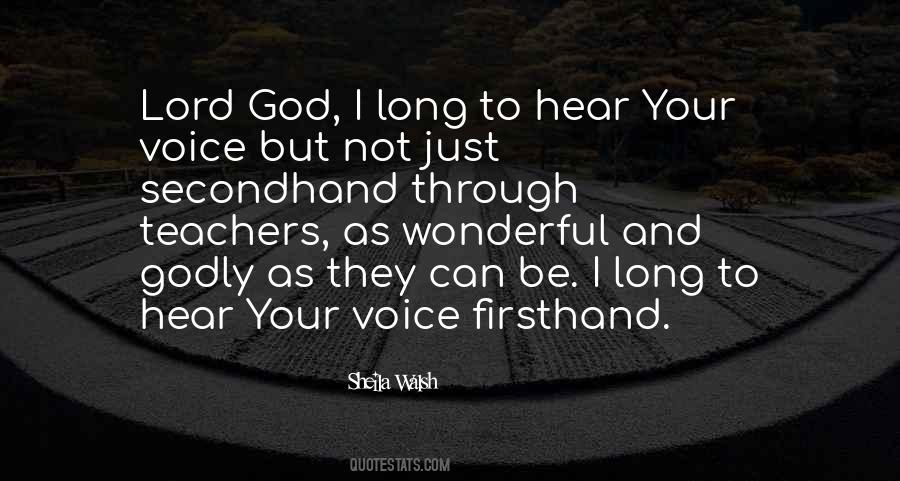 Teacher Voice Quotes #1635138