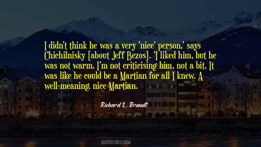 Warm Person Quotes #1714729