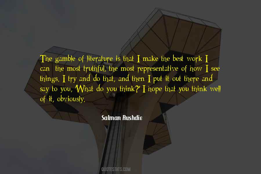 Hope Literature Quotes #1266150