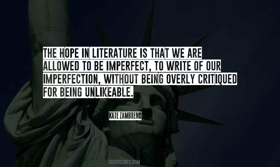 Hope Literature Quotes #155725