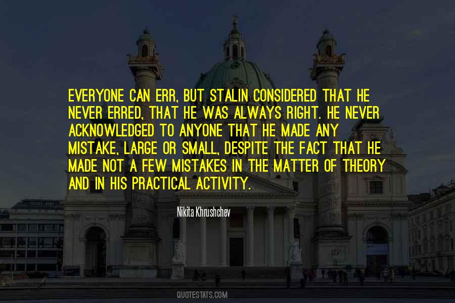 A Small Mistake Quotes #395919