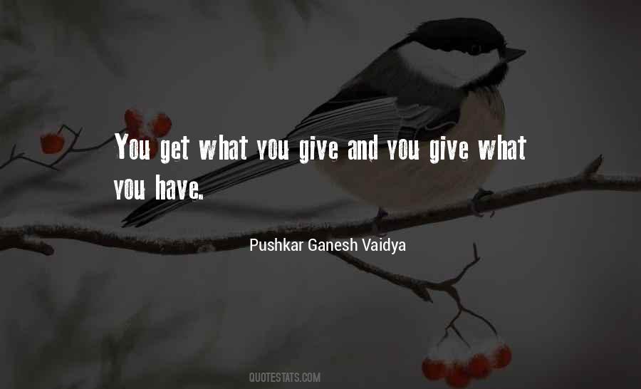 Give And Get Quotes #24761