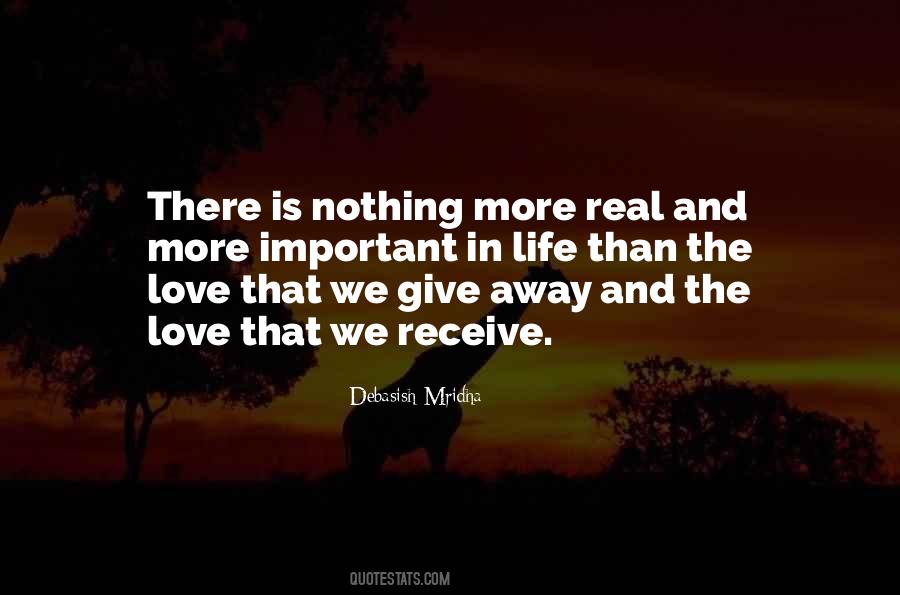 Give And Receive Love Quotes #1476620