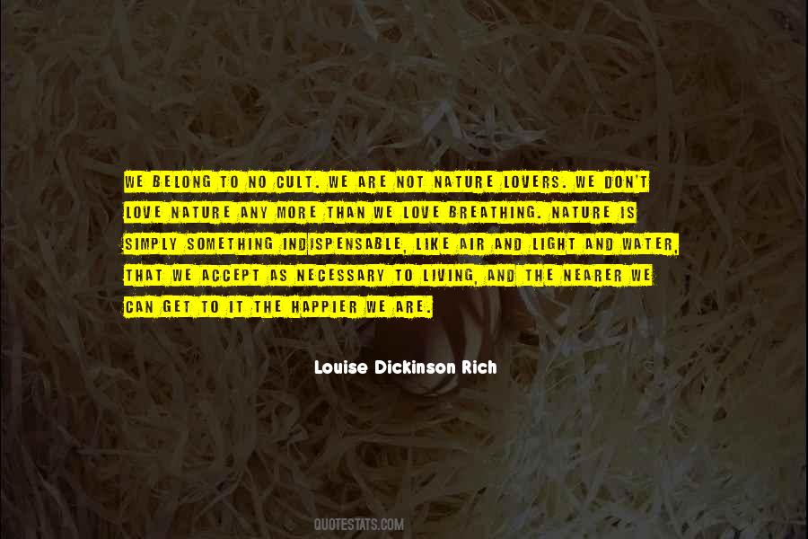 Rich Nature Quotes #1096491