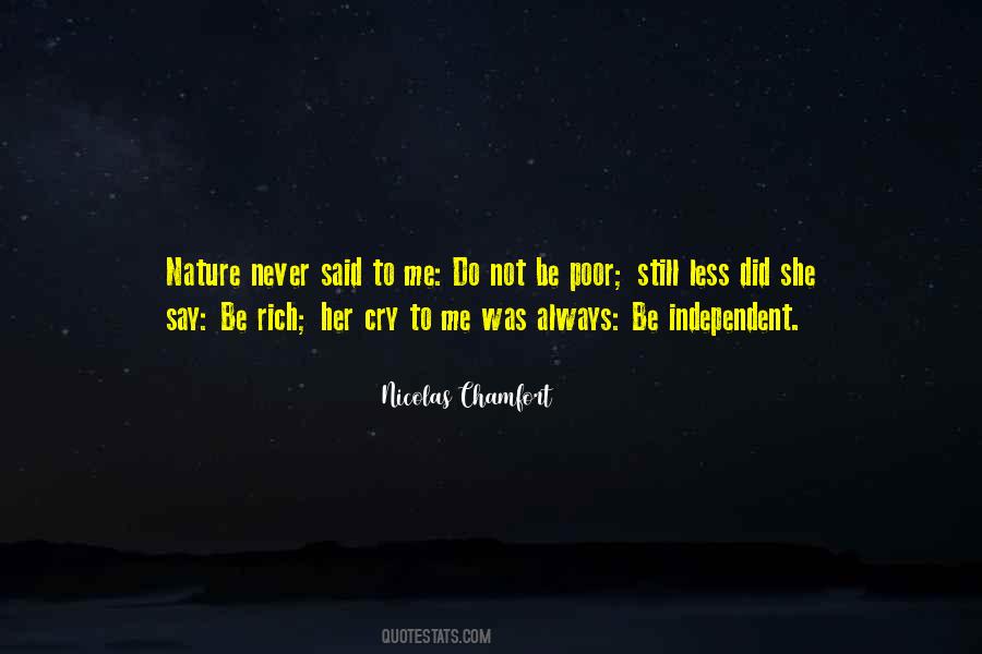 Rich Nature Quotes #1301429