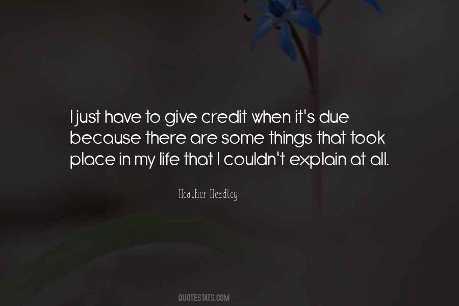 Give Credit Quotes #1618674