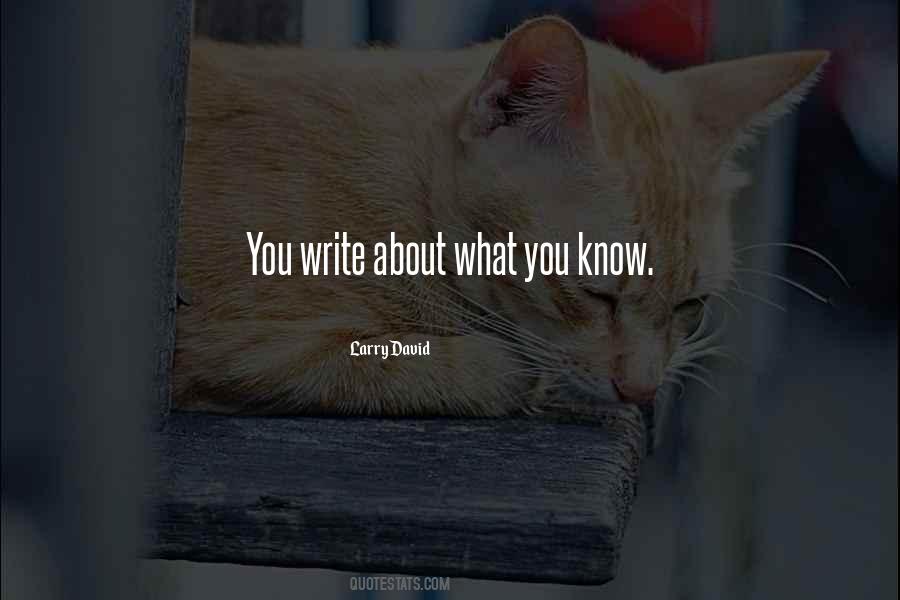 Write About What You Know Quotes #1741123