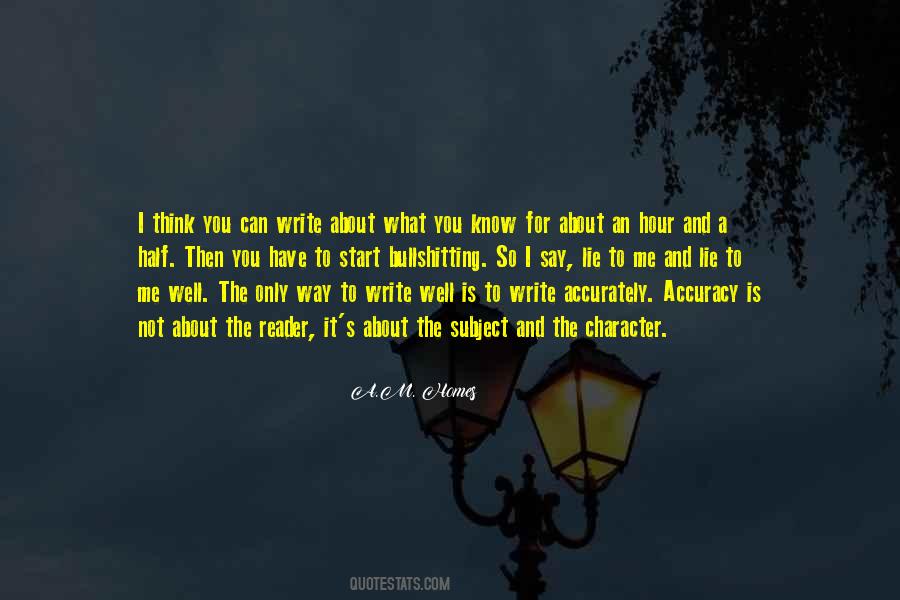 Write About What You Know Quotes #531118