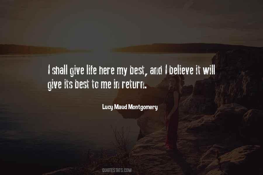 Give In Return Quotes #852187