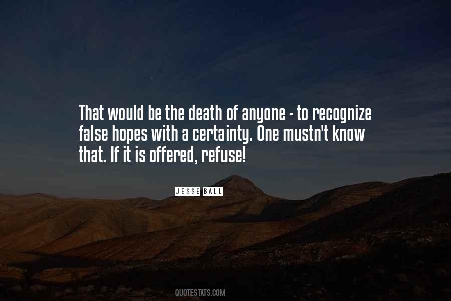 Quotes About The Certainty Of Death #1088049