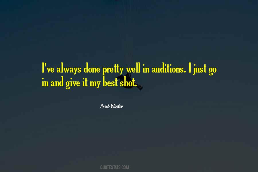 Give It My Best Shot Quotes #20293