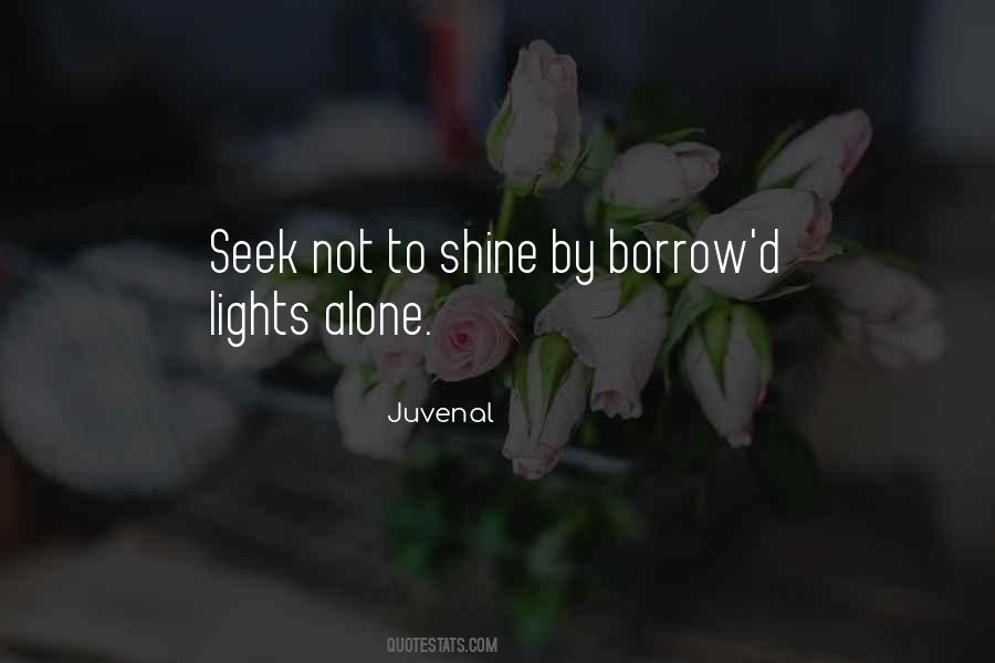 Shine Alone Quotes #414712