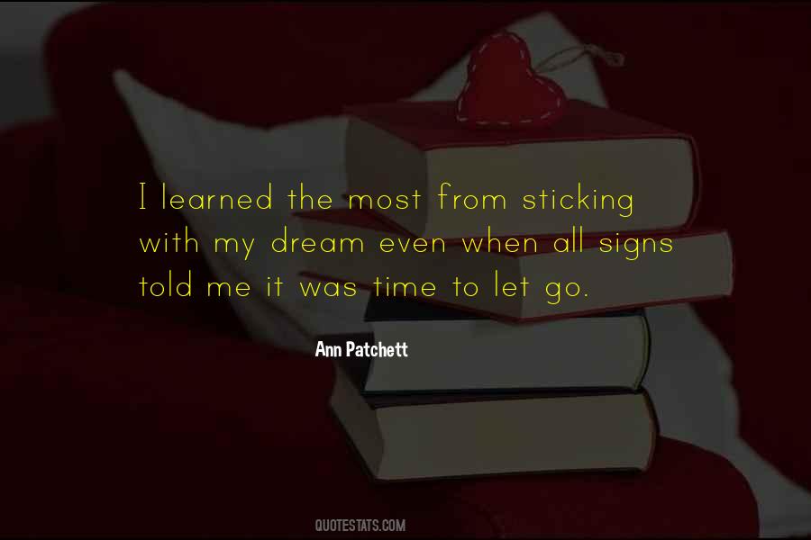 When I Let Go Quotes #15112