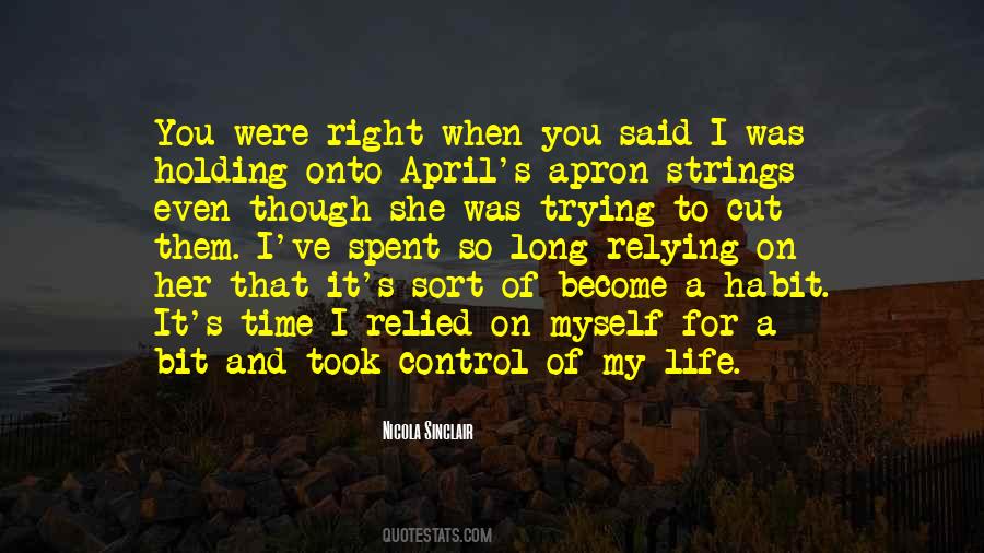 When I Let Go Quotes #926294