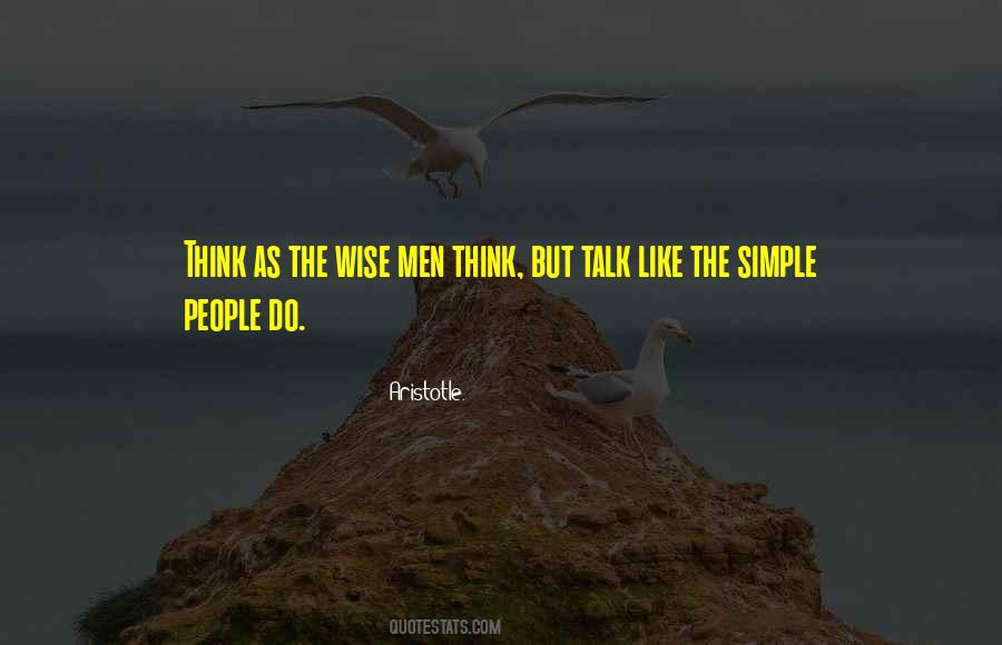 Wise Simple Quotes #1584655