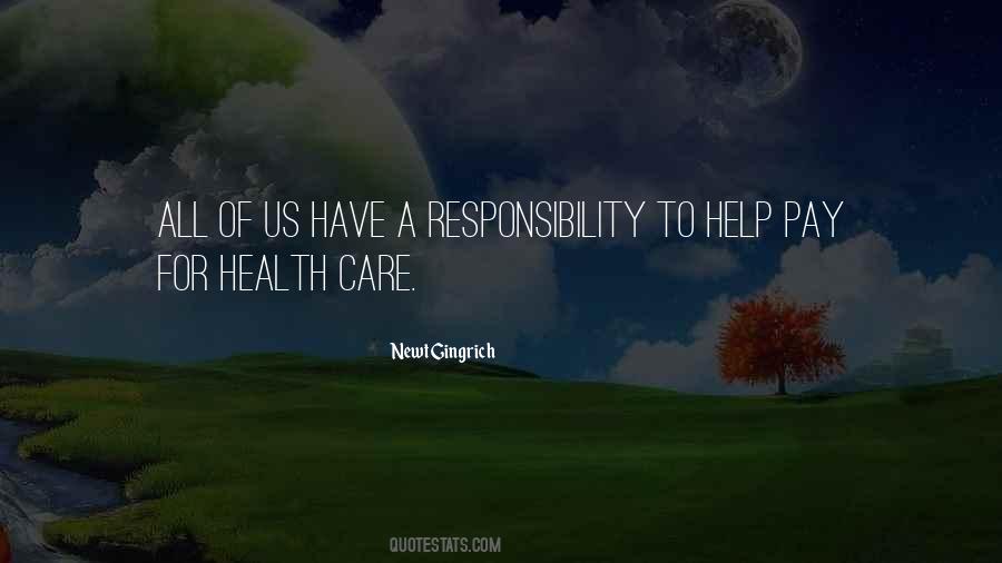 Health Responsibility Quotes #1172323