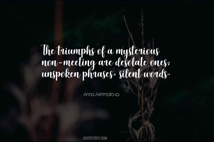 Silent Words Quotes #1131646