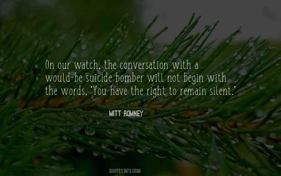Silent Words Quotes #1463728