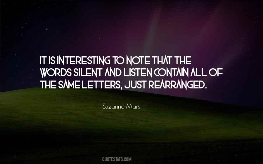 Silent Words Quotes #67122