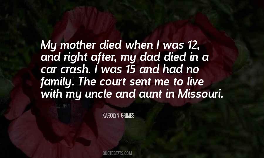 My Aunt Died Quotes #459891