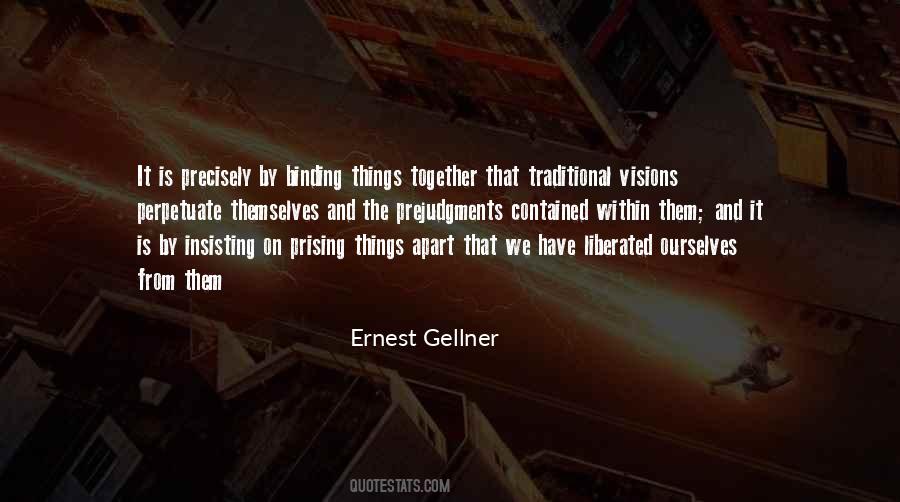Traditional Things Quotes #1839267