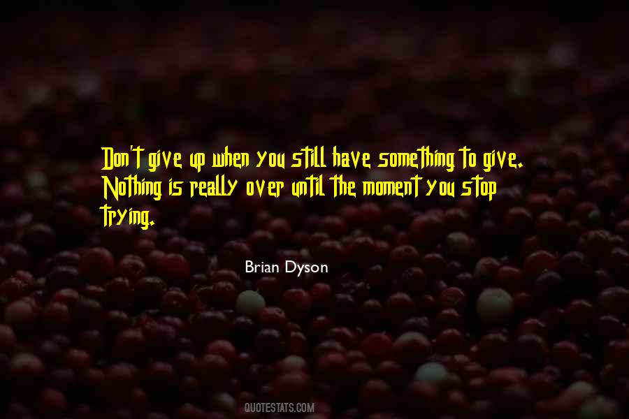 Give Up Trying Quotes #481498
