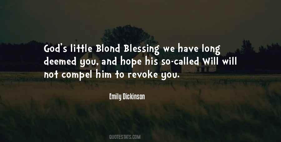 Hope Blessing Quotes #386695