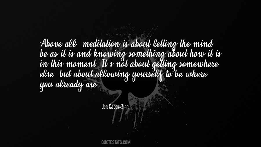 All Meditation Quotes #1774639