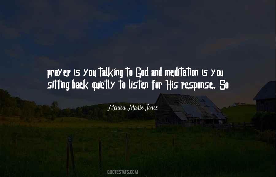 Meditation Prayer Quotes #1098269
