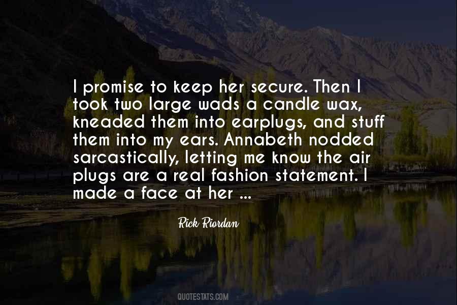 Promise To Her Quotes #968840