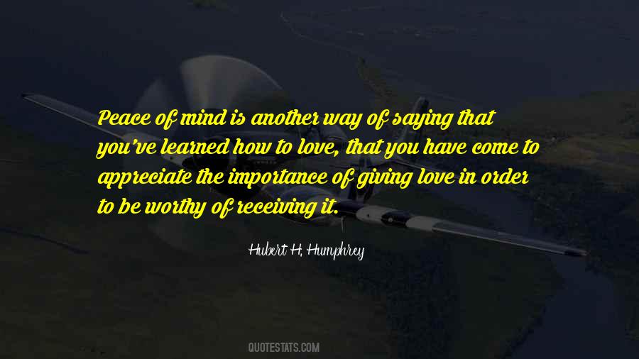 Giving Importance To Others Quotes #65988