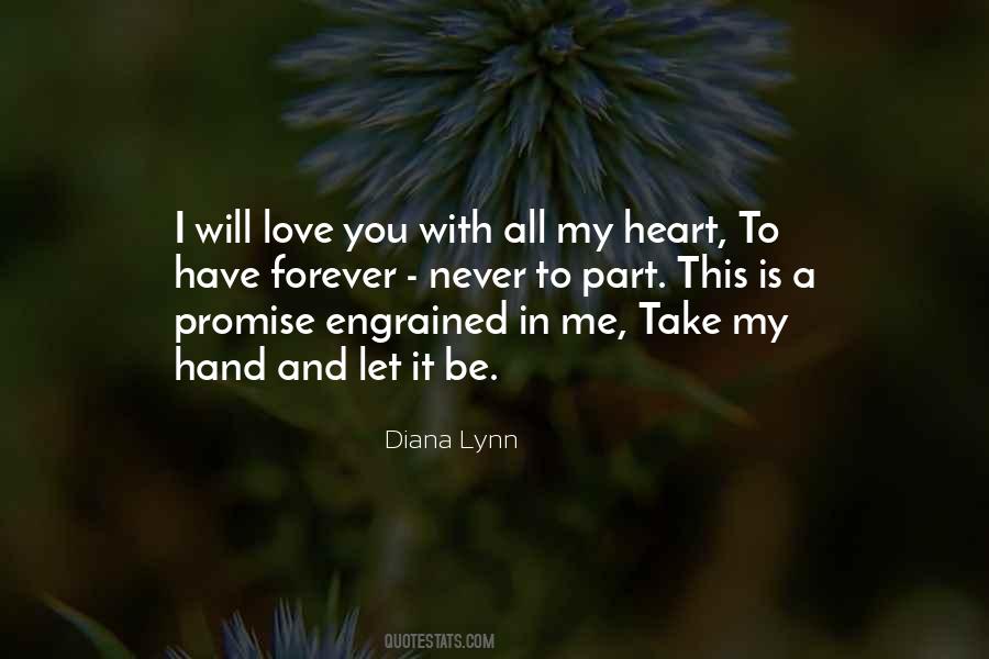 Promise To Love You Forever Quotes #906475